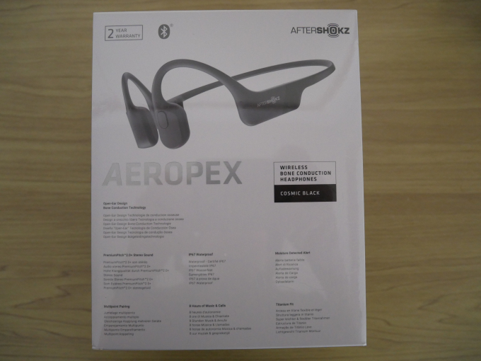 AfterShokz Aeropex 外箱裏