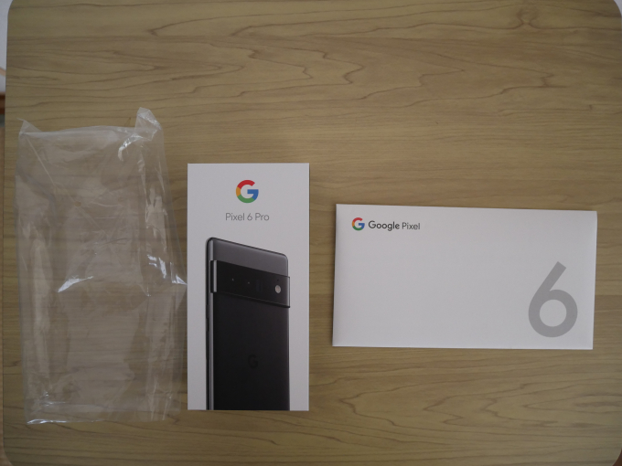 Google Pixel 6 Pro 届いたもの2