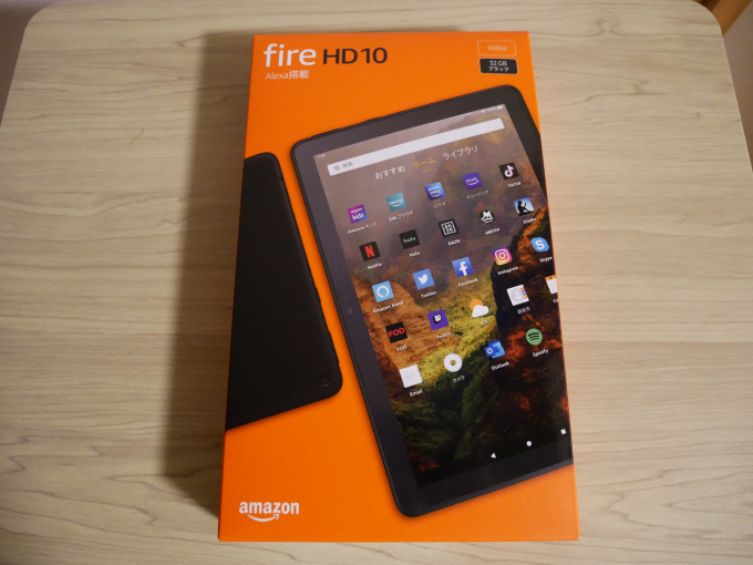 Amazon Fire HD 10 外箱表