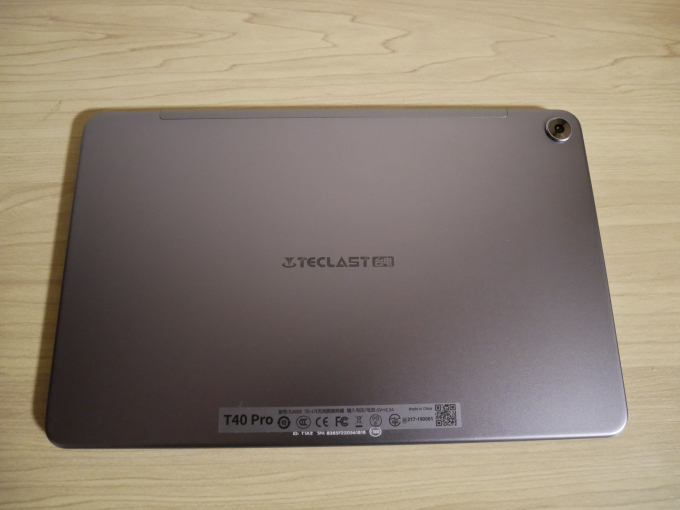 Teclast T40 Pro 本体 裏面