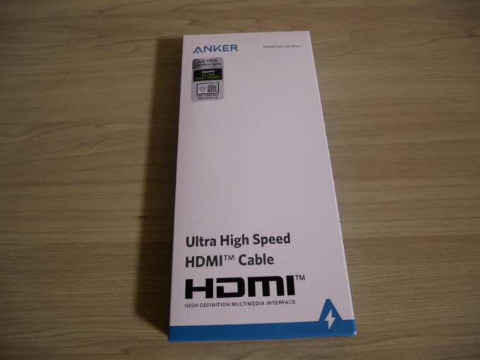 Anker Ultra High Speed HDMI ケーブル 外箱表
