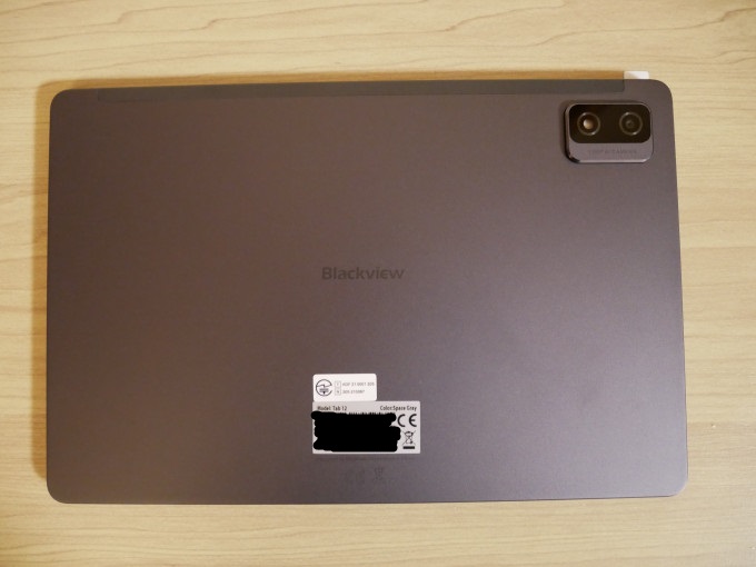 Blackview Tab 12 本体裏