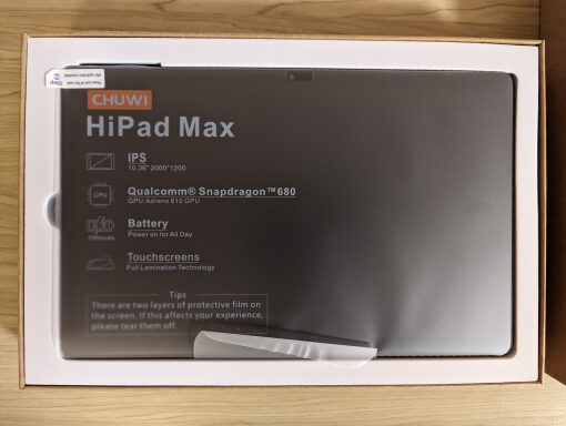 CHUWI HiPad Max 蓋を開けたところ