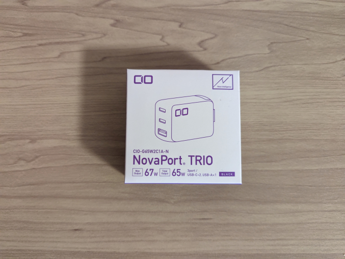 CIO NovaPort TRIO 65W 外箱表