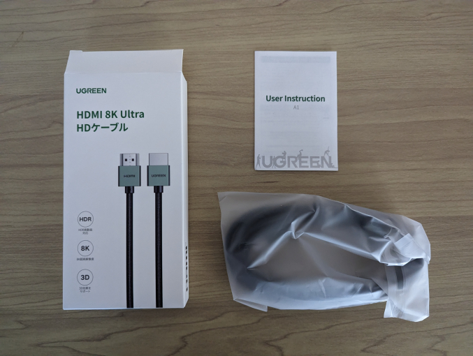 UGREEN 8K HDMIケーブル1.5m 中身すべて1