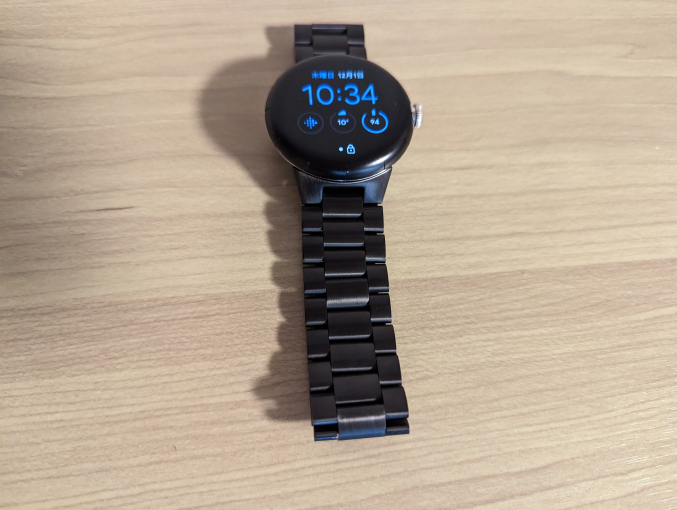 Miimall Google Pixel Watch専用 バンド ステンレス Pixel Watchにつけたところ2