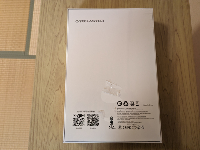 Teclast T50 外箱ビニール付き裏