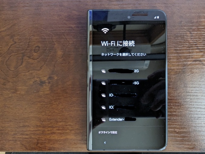 Google Pixel Fold 設定作業 画面02