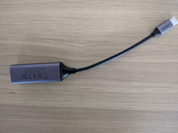 UGREEN USB-C LAN 本体裏