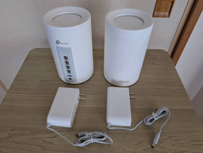 TP-Link Deco BE65 BE11000 本体2つとACアダプター2つ1