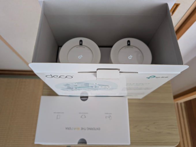 TP-Link Deco BE65 BE11000 外箱を開けたところ2