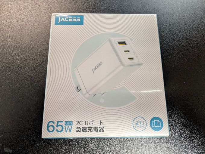 JACESS PD充電器 外箱表