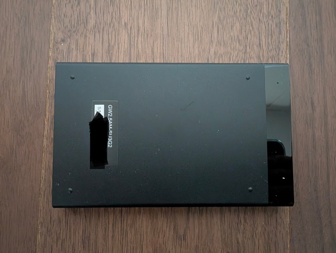 玄人志向 SATA接続ケース GW2.5AM-SU3G2 ケース本体裏